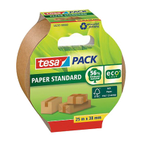 Tesa Paper Standard brown packing tape, 38mm x 25m (1 roll) 58293-00000-01 203302