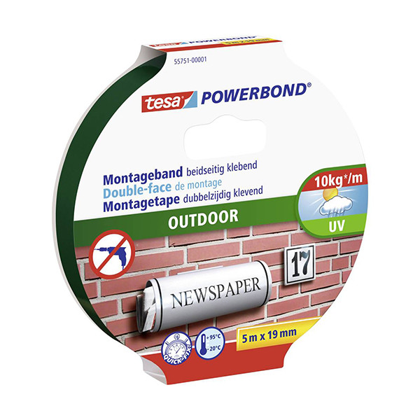 Tesa Powerbond Outdoor double-sided tape, 19mm x 5m 55751-00001-03 203358 - 1