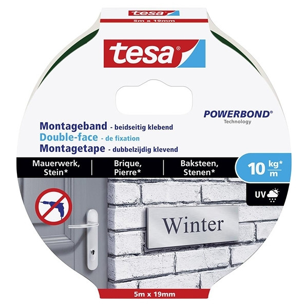 Tesa Powerbond mounting tape for brick, 19mm x 5m 77749-00000-00 202325 - 1