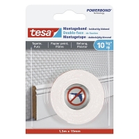 Tesa Powerbond mounting tape for sensitive surfaces, 19mm x 1.5m 77742-00000-00 202318