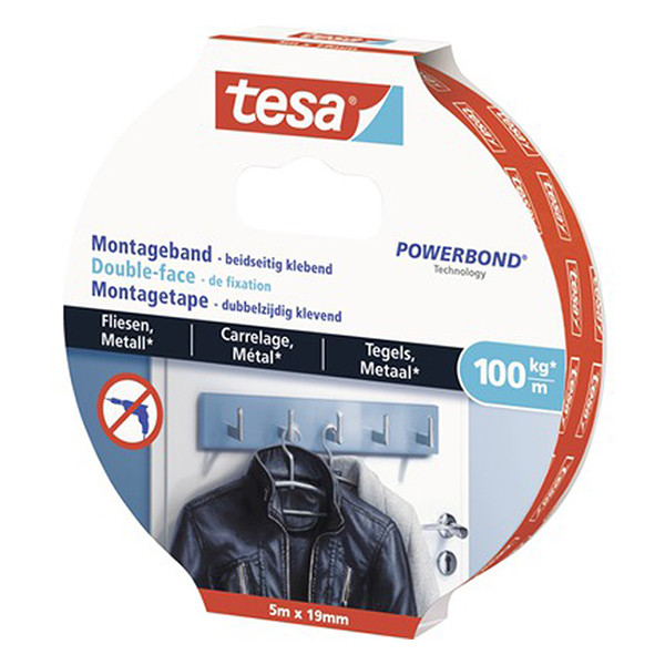 Tesa Powerbond mounting tape for tiles and metal, 19mm x 5m 77747-00000-00 202323 - 3