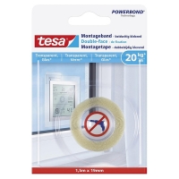 Tesa Powerbond transparent mounting tape, 19mm x 1.5m 77740-00000-00 202316