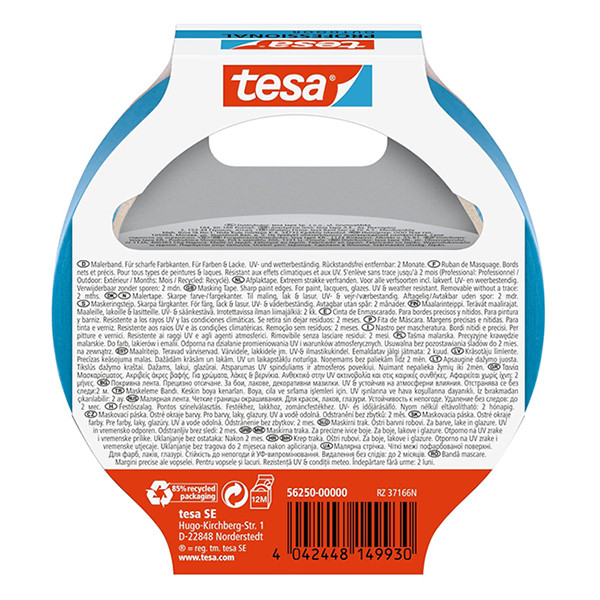 Tesa Professional Outdoor blue masking tape, 25mm x 25m 56250-00000-03 203379 - 2