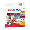 Tesa TesaMoll Classic D-profile white draft strip, 9mm x 6m (3-pack) 203335 - 1