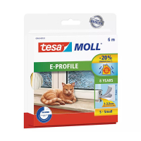 Tesa TesaMoll Classic E-profile White draft strip 9mm x 6m 203306