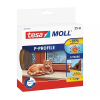 Tesa TesaMoll Classic P-profile brown weather strip 9mm x 25m 203313 - 1