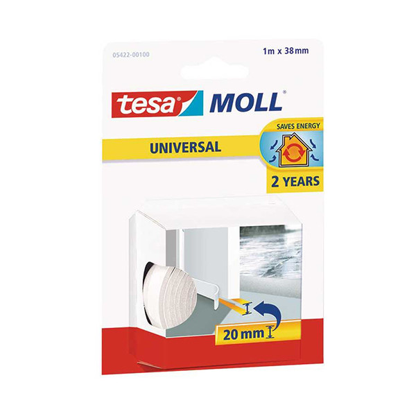Tesa TesaMoll Universal Foam White profile sill strip 38mm x 1m 203318 - 1