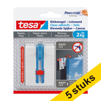 Tesa adhesive nail canvas for sensitive surfaces, 2kg (5 x 2-pack) 203347
