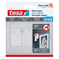 Tesa adhesive nail for sensitive surfaces, 0.5kg (2-pack) 77772 77772-00000-00 202300