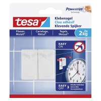 Tesa adhesive nail for tiles and metal, 2kg (2-pack) 202295