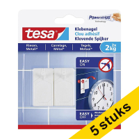 Tesa adhesive nail for tiles and metal, 2kg (5 x 2-pack) 203348