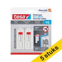 Tesa adjustable adhesive nail for sensitive surfaces, 1kg (5 x 2-pack) 203343