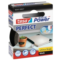 Tesa black cloth tape, 19mm x 2.75mm 56341-00027-03 202272