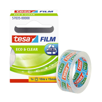 Tesa eco & clear adhesive tape, 15mm x 10m 202428