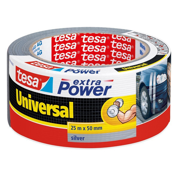 Tesa extra Power Universal grey duct tape, 50mm x 25m (1 roll) 56388 202380 - 1