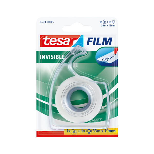 Tesa invisible adhesive tape, 19mm x 33m with dispenser 57414 202371 - 1
