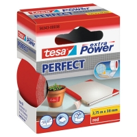 Tesa red cloth tape, 38mm x 2.75m 56343-00038-03 202283