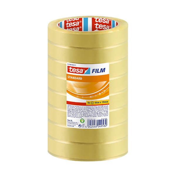Tesa standard adhesive tape, 19mm x 66m (8-pack) 202418 - 1