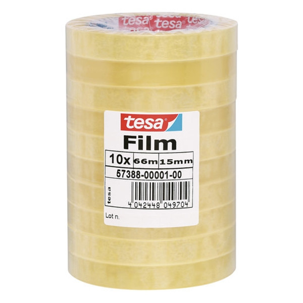 Tesa standard tape, 15mm x 66m (10-pack) 202294 - 1
