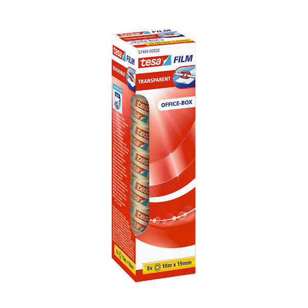 Tesa transparent adhesive tape, 19mm x 10m (8-pack) 202421 - 1