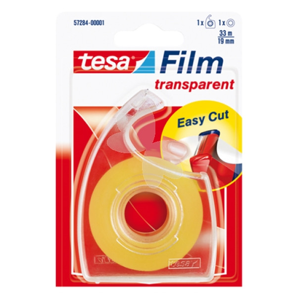 Tesa transparent tape with dispenser, 19mm x 33m 57284-00001-01 57284-00001-02 202289 - 1