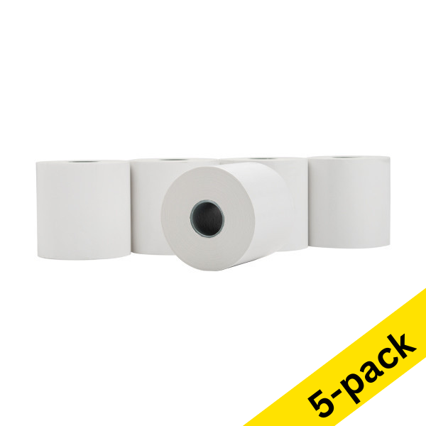 Thermal till roll 60x80x40mm | 123ink | 5-pack 302112 - 1