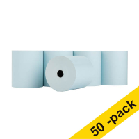 Thermal till roll 80x80x12mm (blue) | 123ink | 50-pack 302704