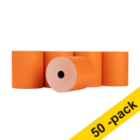 Thermal till roll 80x80x12mm (orange) | 123ink | 50-pack 302703
