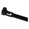 Tiewrap black resealable cable tie, 160mm x 4.8mm (100-pack) 990.494 399546 - 3