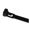 Tiewrap black resealable cable tie, 200mm x 7.6mm (100-pack) 990.421 399555 - 3