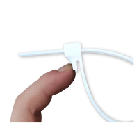 Tiewrap white resealable cable tie, 200mm x 7.6mm (100-pack) 990.481 399552