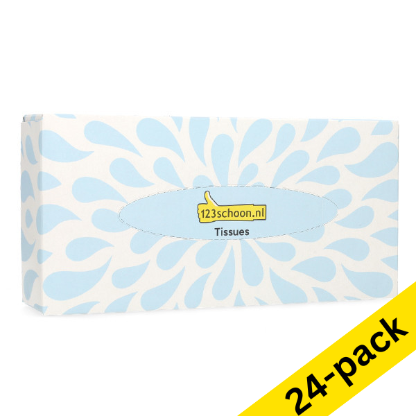 Tissues (2-ply) | 123ink | 100 sheets | 24-pack SDR07359 - 1