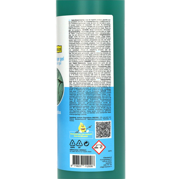 Toilet cleaner gel 750ml | 123ink Eucalyptus SDR06241 - 2