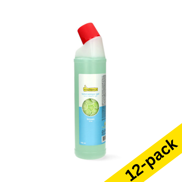 Toilet cleaner gel 750ml | 123ink Lime | 12-pack SDR06246 - 1