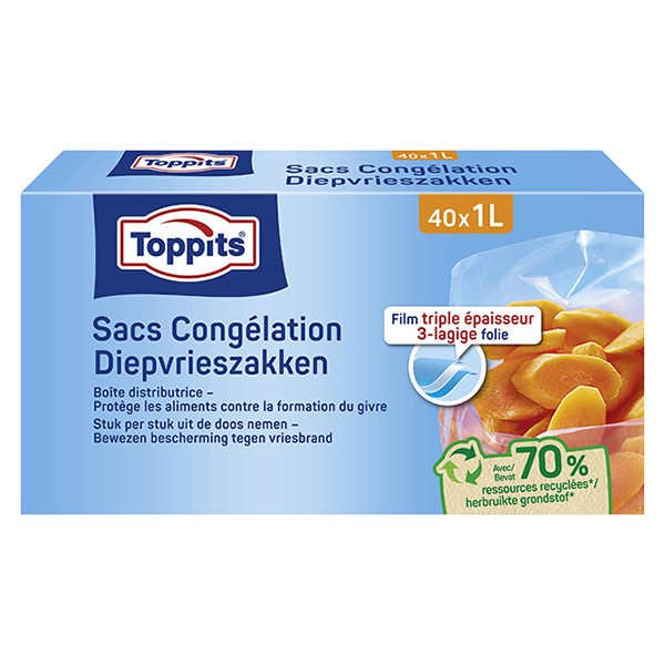 Freezer bags 1L | Toppits | 40-pack STO05016 - 1