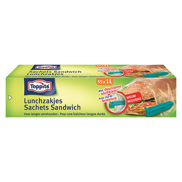 Sandwich bags 1L | Toppits | 55-pack STO05006 - 1