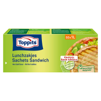 Sandwich bags 1L | resealable | Toppits | 50-pack STO05008