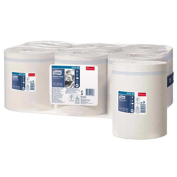 Tork Centerfeed 100134 1-ply towel roll suitable for Tork M2 dispenser (6-pack) 100134 STO00026 - 1