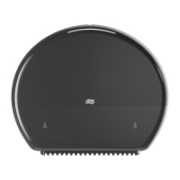 Toilet paper dispenser | Tork Jumbo T1 black STO00221