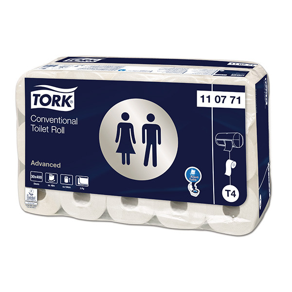 Toilet rolls (2-ply) for Tork T4 dispenser | Tork | 30-pack STO00037 - 1