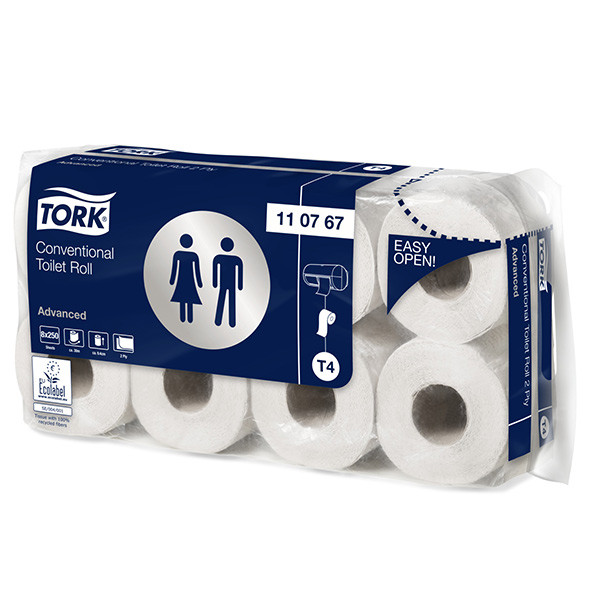 Toilet rolls (2-ply) for Tork T4 dispenser | Tork | 8-pack STO00111 - 1
