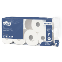 Toilet rolls (3-ply) for Tork T4 dispenser | Tork | 8-pack STO00108