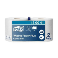 Tork Wiper 420 Combi Roll 2-ply cleaning roll suitable for W1 & W2 dispensers 068849