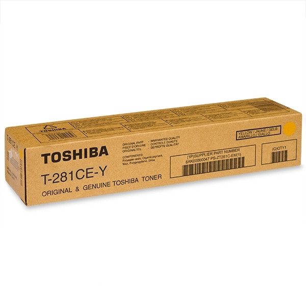 Toshiba T-281C-EY yellow toner (original Toshiba) 6AK00000107 078602 - 1
