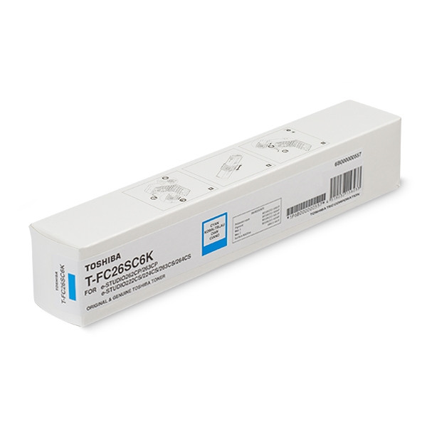 Toshiba T-FC26SC6K high-capacity cyan toner (original) 078900 - 1