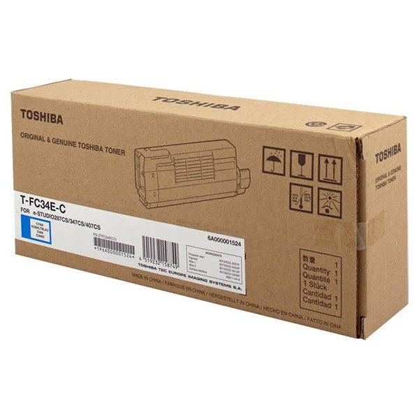 Toshiba T-FC34EC cyan toner (original Toshiba) 078908 - 1