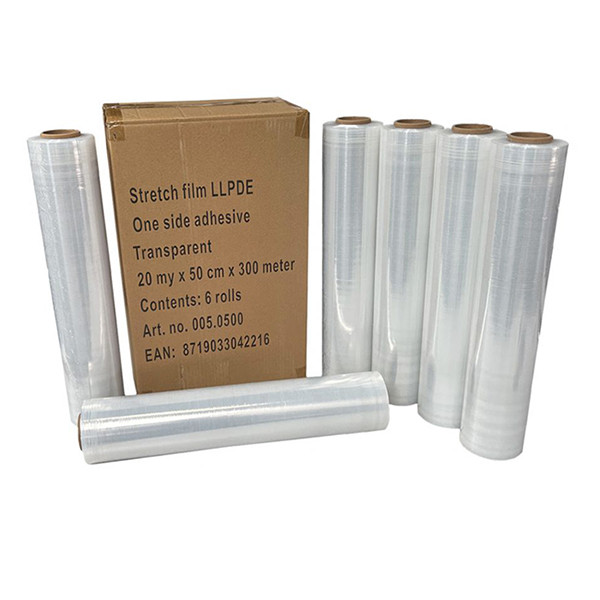 Transparent hand wrapping film, 50cm x 300m (6-pack) 005.0500 206272 - 1