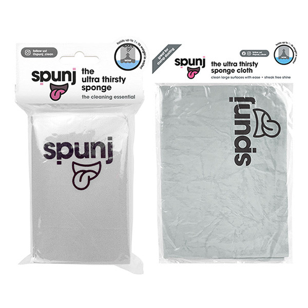 Ultra Absorbent Cloth + Sponge | Grey | Spunj SSP00009 - 1