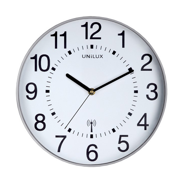 Unilux Maxi Wave grey wall clock with white dial (Ø 37.5cm) 400094565 237825 - 1