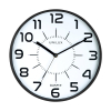 Unilux Pop black wall clock with white dial (Ø 28cm) 400094281 237824